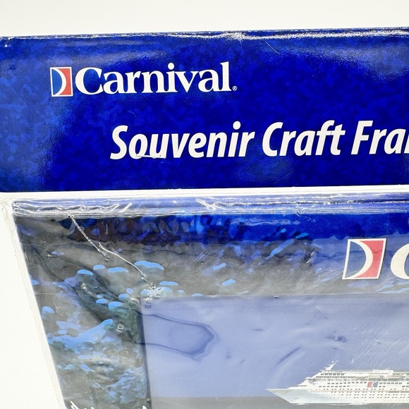 CARNIVAL Cruise Line Souvenir Padded Craft Photo/Picture Frame 8x10 Fish Ocean - Picture 6 of 6